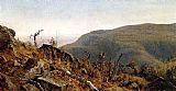 Sanford Robinson Gifford The View from South Mountain in the Catskills, A Sketch painting